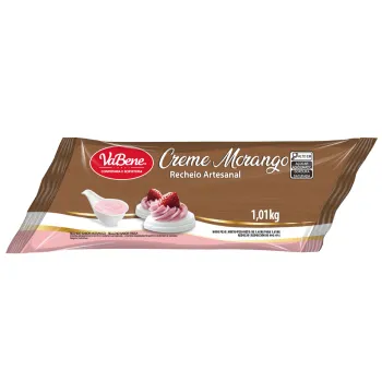 RECHEIO ARTESANAL VABENE 1,01KG CREME MORANGO