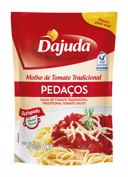 MOLHO TOMATE DAJUDA PEDAÇOS ST UP 2KG