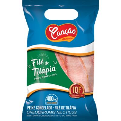 FILE DE TILAPIA CONGELADA IQF CANÇÃO 400GR