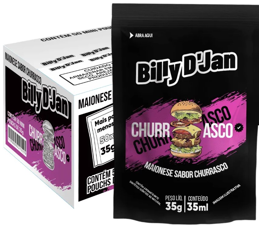 MAIONESE  CHURRASCO BILLY DJAN 50X35G